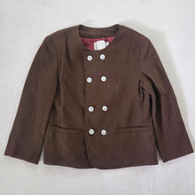Load image into Gallery viewer, Vintage Chocolate Brown Jacket 4t
