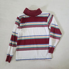 Load image into Gallery viewer, Vintage Rust Striped Turtleneck 3t/4t
