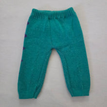 Load image into Gallery viewer, Vintage Teal + Purple Knit Pants 9-12 months
