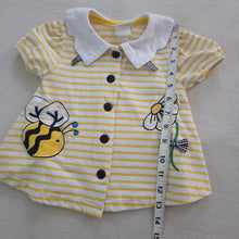 Load image into Gallery viewer, Vintage Bee Flower Striped Shirt 2t
