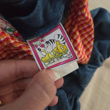 Load image into Gallery viewer, Vintage Butterfly Denim Cotton Dress 6-9 months
