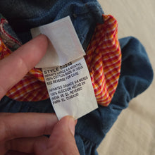 Load image into Gallery viewer, Vintage Butterfly Denim Cotton Dress 6-9 months
