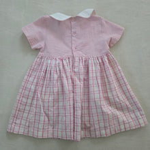 Load image into Gallery viewer, Y2k Pink Plaid Flower Dress 3t
