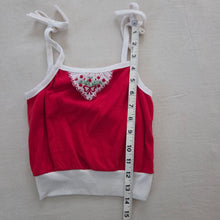 Load image into Gallery viewer, Vintage Floral Red Cami Shirt 2t/3t

