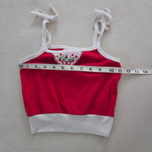 Load image into Gallery viewer, Vintage Floral Red Cami Shirt 2t/3t
