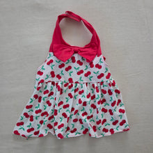Load image into Gallery viewer, Vintage Cherry Halter Top 12-18 months
