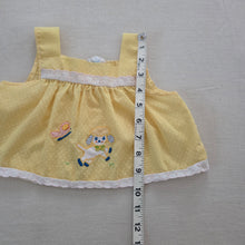 Load image into Gallery viewer, Vintage Lamb Dotted Yellow Top 3-6 months
