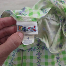 Load image into Gallery viewer, Vintage Floral Gingham Flowy Shirt kids 6
