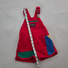 Load image into Gallery viewer, Vintage Oshkosh Color Block Shortalls 18 months *flaw
