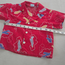 Load image into Gallery viewer, Vintage Airplanes Buttondown Shirt 12 months
