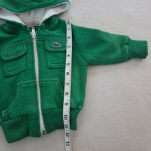 Load image into Gallery viewer, Vintage Lacoste Green Zip-up Hoodie 12 months

