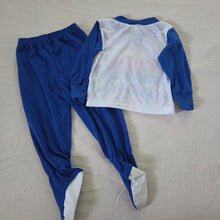 Load image into Gallery viewer, Vintage 2-Piece Cars Footed PJs 2t
