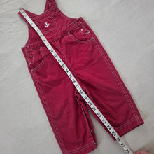 Load image into Gallery viewer, Vintage Gymboree Anchor Red Overalls 12-18 months
