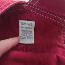 Load image into Gallery viewer, Vintage Gymboree Anchor Red Overalls 12-18 months
