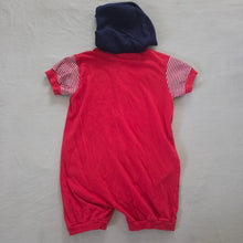 Load image into Gallery viewer, Vintage Sailor/Nautical Hooded Romper 4t
