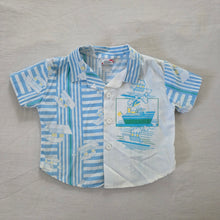 Load image into Gallery viewer, Vintage Striped Ship Sailing Shirt 9-12 months
