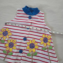 Load image into Gallery viewer, Vintage Striped Flower Top 3t/4t
