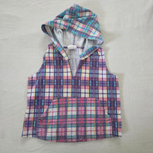 Load image into Gallery viewer, Vintage Girly Plaid Hooded Top 5t/6
