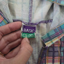 Load image into Gallery viewer, Vintage Girly Plaid Hooded Top 5t/6
