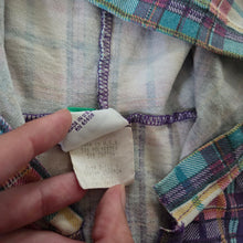Load image into Gallery viewer, Vintage Girly Plaid Hooded Top 5t/6
