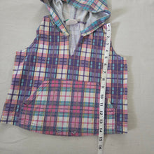 Load image into Gallery viewer, Vintage Girly Plaid Hooded Top 5t/6
