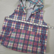 Load image into Gallery viewer, Vintage Girly Plaid Hooded Top 5t/6
