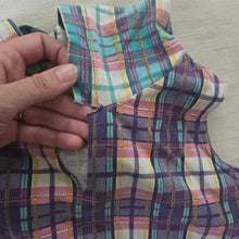 Load image into Gallery viewer, Vintage Girly Plaid Hooded Top 5t/6
