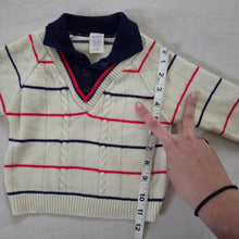 Load image into Gallery viewer, Vintage 80s Striped Knit Shirt 18 months
