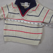 Load image into Gallery viewer, Vintage 80s Striped Knit Shirt 18 months
