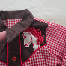 Load image into Gallery viewer, Vintage Horse Gingham Shirt 12-18 months
