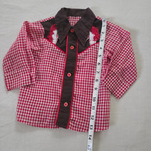 Load image into Gallery viewer, Vintage Horse Gingham Shirt 12-18 months
