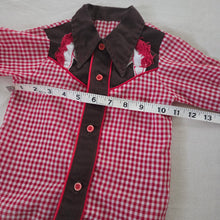 Load image into Gallery viewer, Vintage Horse Gingham Shirt 12-18 months
