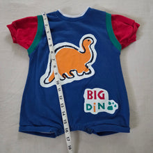 Load image into Gallery viewer, Vintage Dino Color Block Romper 12 months
