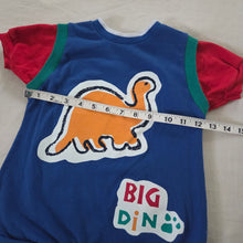 Load image into Gallery viewer, Vintage Dino Color Block Romper 12 months
