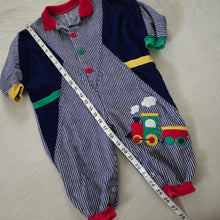 Load image into Gallery viewer, Vintage Train Color Block Bodysuit 12-18 months

