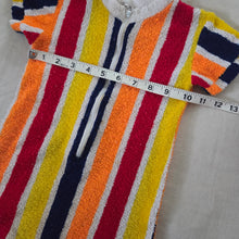 Load image into Gallery viewer, Vintage Striped Terrycloth Romper 12-18 months
