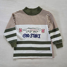 Load image into Gallery viewer, Vintage Healthtex Crocodile Striped Long Sleeve 3t

