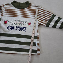 Load image into Gallery viewer, Vintage Healthtex Crocodile Striped Long Sleeve 3t

