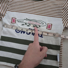 Load image into Gallery viewer, Vintage Healthtex Crocodile Striped Long Sleeve 3t
