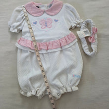 Load image into Gallery viewer, Vintage Deadstock Butterfly Romper + Headband 24 months
