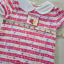 Load image into Gallery viewer, Vintage Fruit Striped Romper 3-6 months
