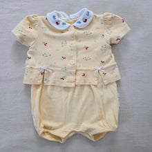 Load image into Gallery viewer, Vintage 2-Piece Cherry Floral Cotton Set 3-6 months
