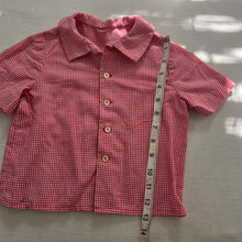 Load image into Gallery viewer, Vintage Red Gingham Shirt 18-24 months
