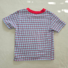 Load image into Gallery viewer, Vintage Blue/Red Plaid Tee 3t/4t
