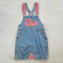 Load image into Gallery viewer, Vintage Pink + Denim Skirtall kids 6/7
