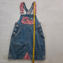 Load image into Gallery viewer, Vintage Pink + Denim Skirtall kids 6/7
