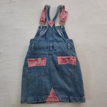 Load image into Gallery viewer, Vintage Pink + Denim Skirtall kids 6/7
