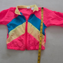 Load image into Gallery viewer, Vintage Neon Color Block Windbreaker 18 months
