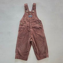 Load image into Gallery viewer, Vintage 70s Oshkosh Brown Cord Overalls 2t

