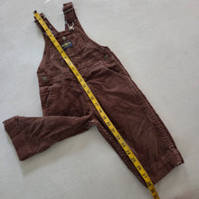 Load image into Gallery viewer, Vintage 70s Oshkosh Brown Cord Overalls 2t
